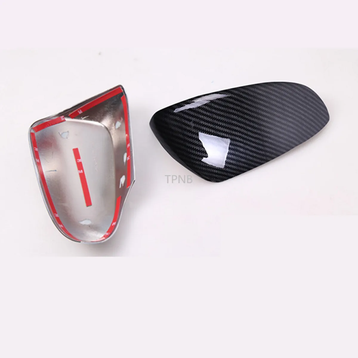 2 шт. углеродного волокна ABS хромированные Зеркало заднего вида Накладка для Camry