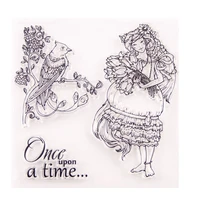 t3038 silicone clear stamps for scrapbooking character decoration embossing folder craft rubber stamp tools new