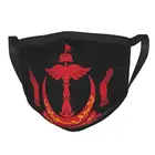 Маска для лица с гербом Бруней для мужчин, Пылезащитная маска с национальным символом, многоразовый респиратор