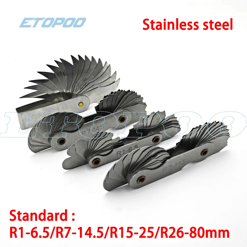 Нержавеющая сталь радиус Gauge R датчик R1 6.5 7 14 5 Доставка производится в течение 15 25