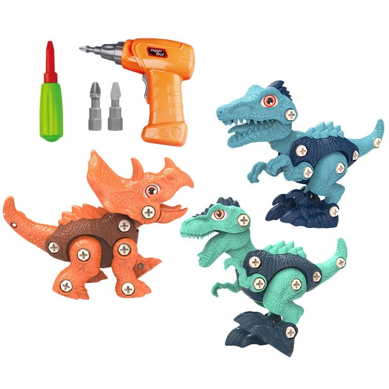 

Разборные игрушки-Динозавры для 3 ранней строительства для мальчиков, Обучающие строительные наборы для оптимального детского подарка на д...