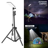 portable led camping lantern with adjsutable tripod stand pole