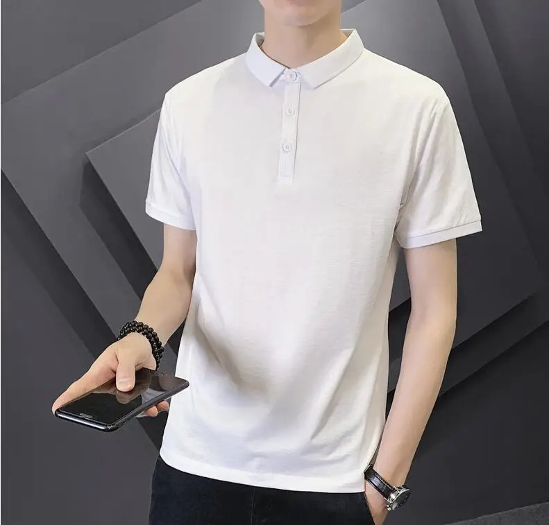 

2021 Summer Casual Men Short-Sleeved Polo Shirts Design Tops
