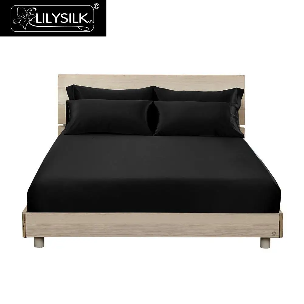 Lilysilk 3 шт. шелк Постельное белье 100% шелковицы Бесшовные установлены Простыни