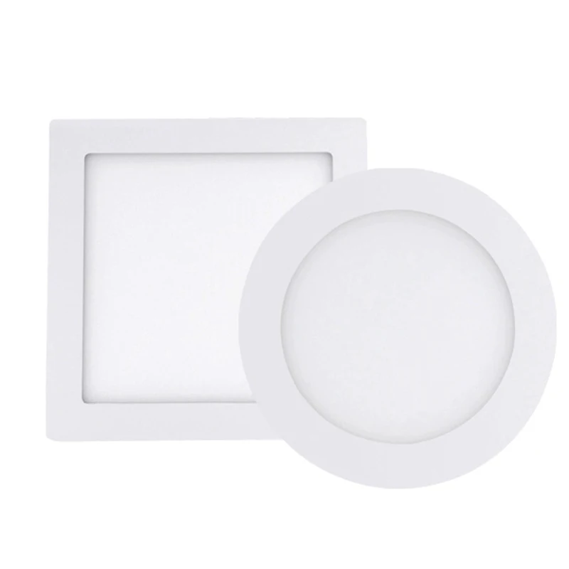 Квадратный светодиодный панельный светильник поверхностного монтажа 3 Вт 6 9 15 24