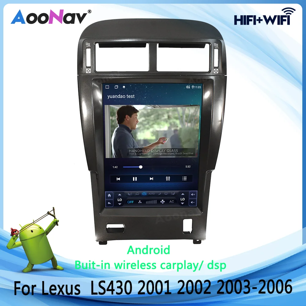 

2 Din Stereo IPS Vertical Scree Android Car Radio For Lexus LS430 2001-2006 GPS Navigation DVD Multimedia Head Unit Player