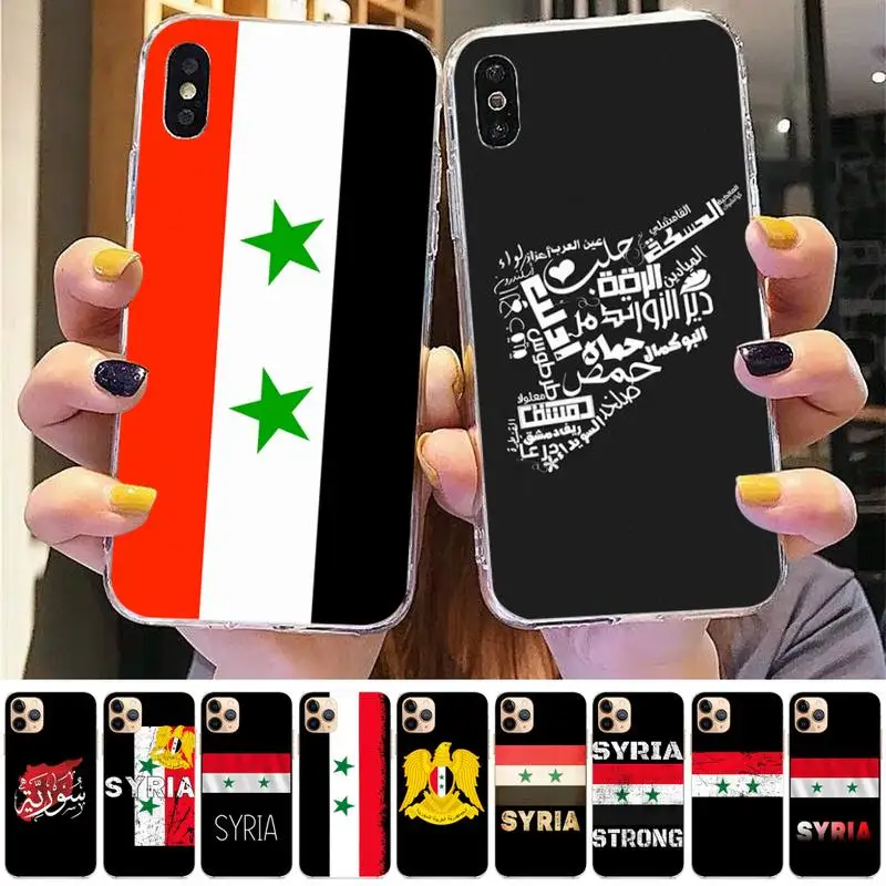 

Syria Flag Phone Case for iPhone 11 12 13 mini pro XS MAX 8 7 6 6S Plus X 5S SE 2020 XR case