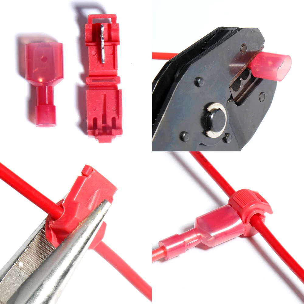 

T-Tap Crimp wire cable Waterproof Insulated Lock Connector Non Destructive Quick Snap kit Splice Electrical Terminals Cable With