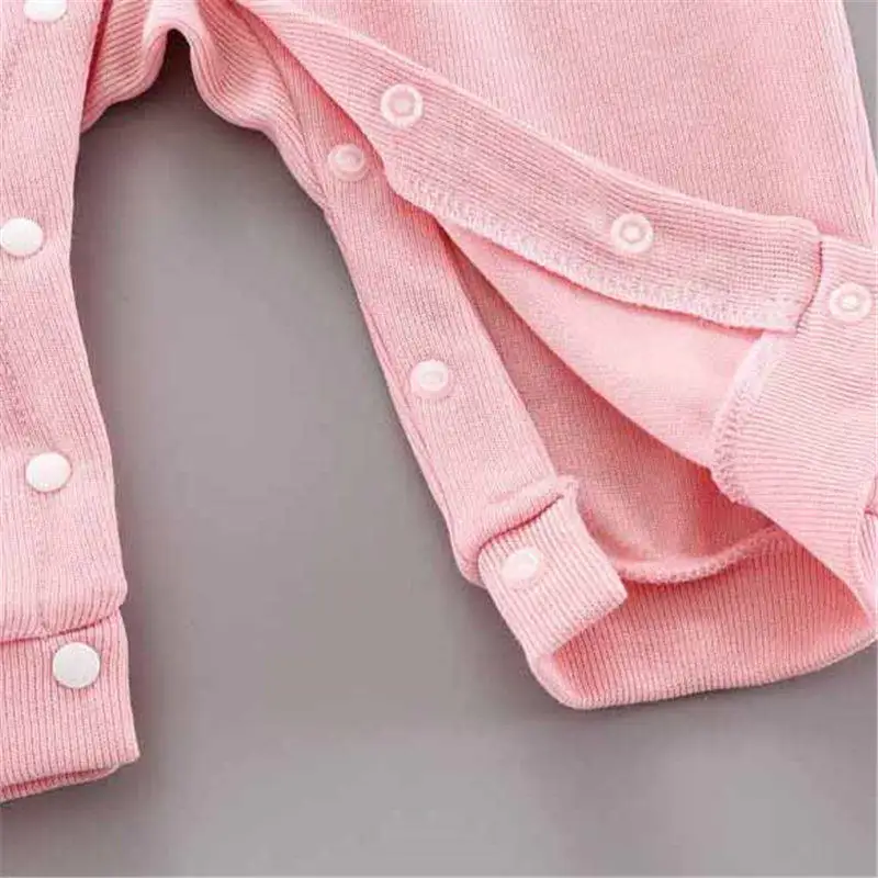 

New Born Baby Girl Clothes 2020 Spring And Autumn Fashion Style Long-sleeved Cotton Baby Crawling Suit 6-18 Months Baby Onesie