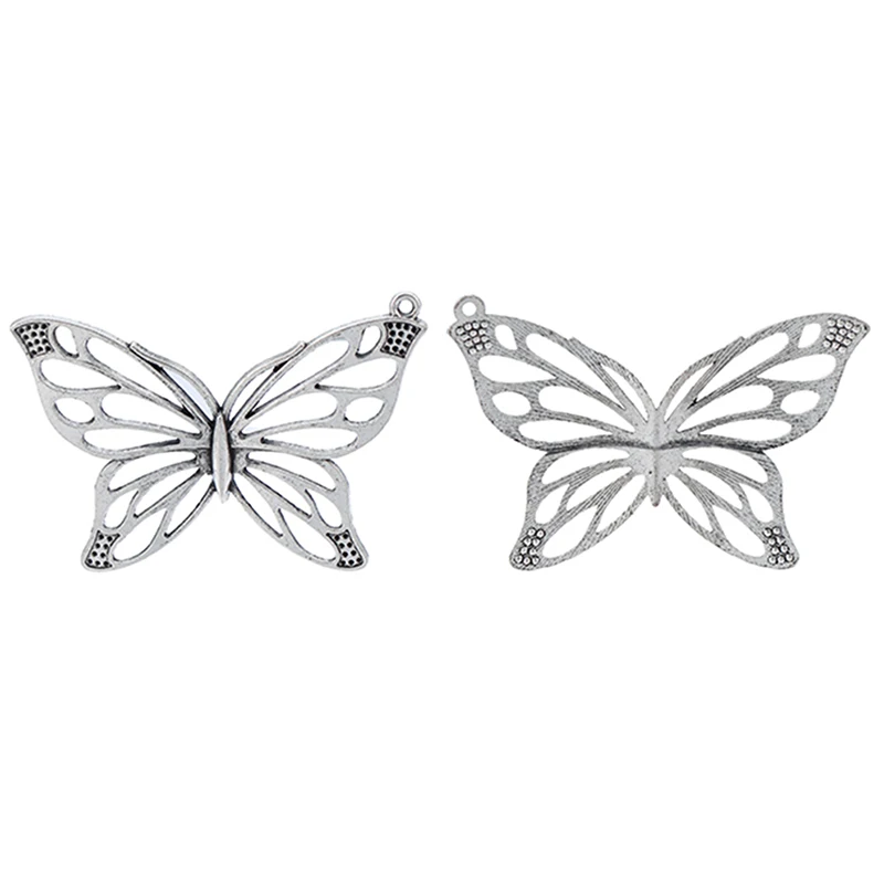 ZXZ 5 шт тибетские серебряные большие подвески бабочки ювелирные изделия