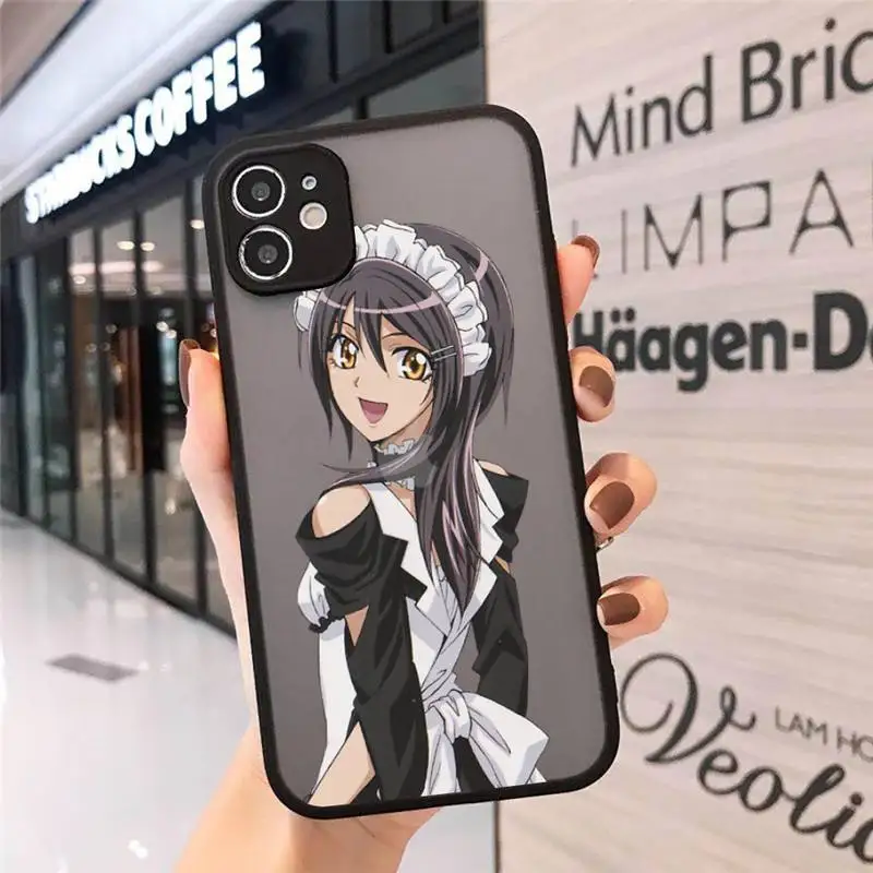 

Maid Sama YNDFCNB Phone Cases Matte Transparent for iPhone 7 8 11 12 s mini pro X XS XR MAX Plus cover funda