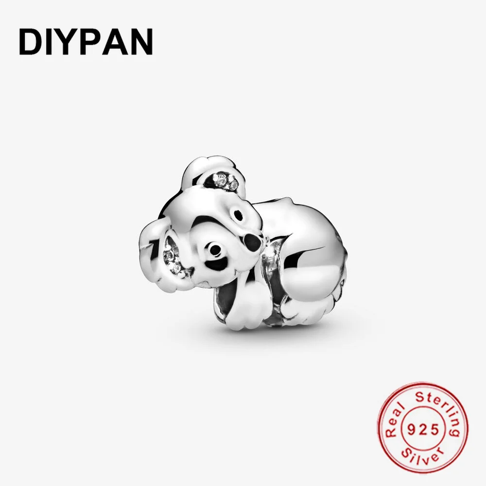 

Real 925 Sterling Silver Koala Charm Fit Original Pandora Charms Silver 925 Bracelet Charm Silver Fashion Jewelry Berloque