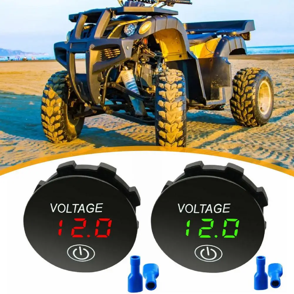 

Dropshipping!! Voltage Gauge Touchs Switch Sensitive Plastic 12-24V Car Digital Voltmeter for ATV