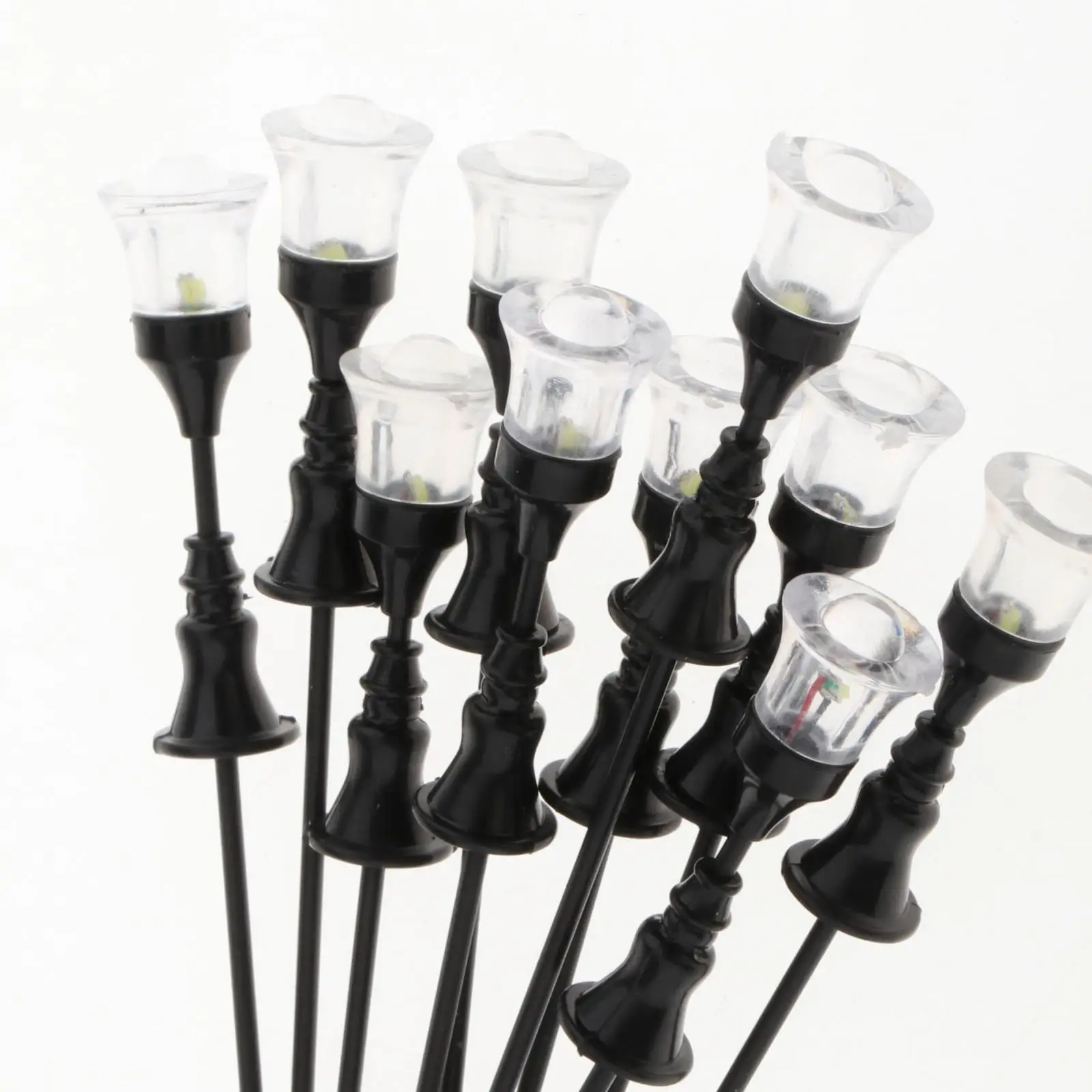 

10 Pieces 1: 100-1: 150 Scale Model Floor Lamp Floor Lamp 12V Railroad Floor Lamp
