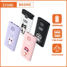 BASIKE Power Bank for iPhone Portable Charger Cute Powerbank for Xiaomi External Battery Bank for Gfit PoverBank for Phone Huawe