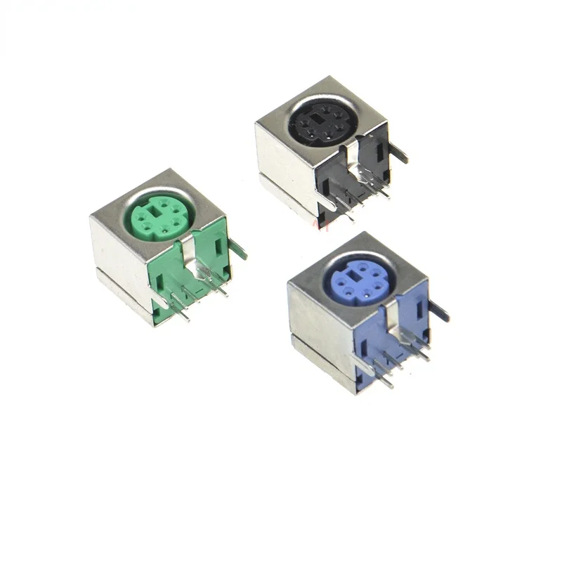 

10 шт., гнездо для клавиатуры PS2, 6 P/6 контактов