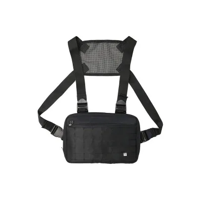 

man Black Chest Rig Bag Hip Hop Streetwear Waist Bag Adjustable Tactical Chest Bags Fanny Pack Men Streetwear Kanye Waist Packs