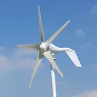 400 Вт Бытовая ветряная турбина Трехфазный AC генератор постоянного магнита автоматический зарядный контроллер для домашнего использования уличный свет