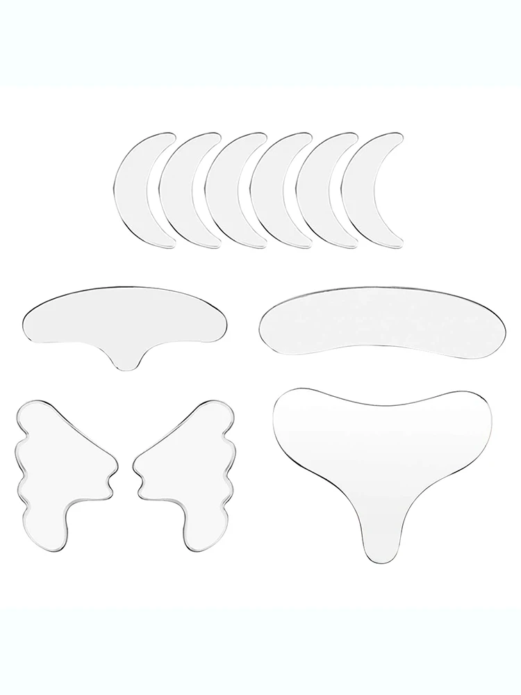 Многоразовые силиконовые наклейки Наклейка на лоб против морщин для лица и шеи 11