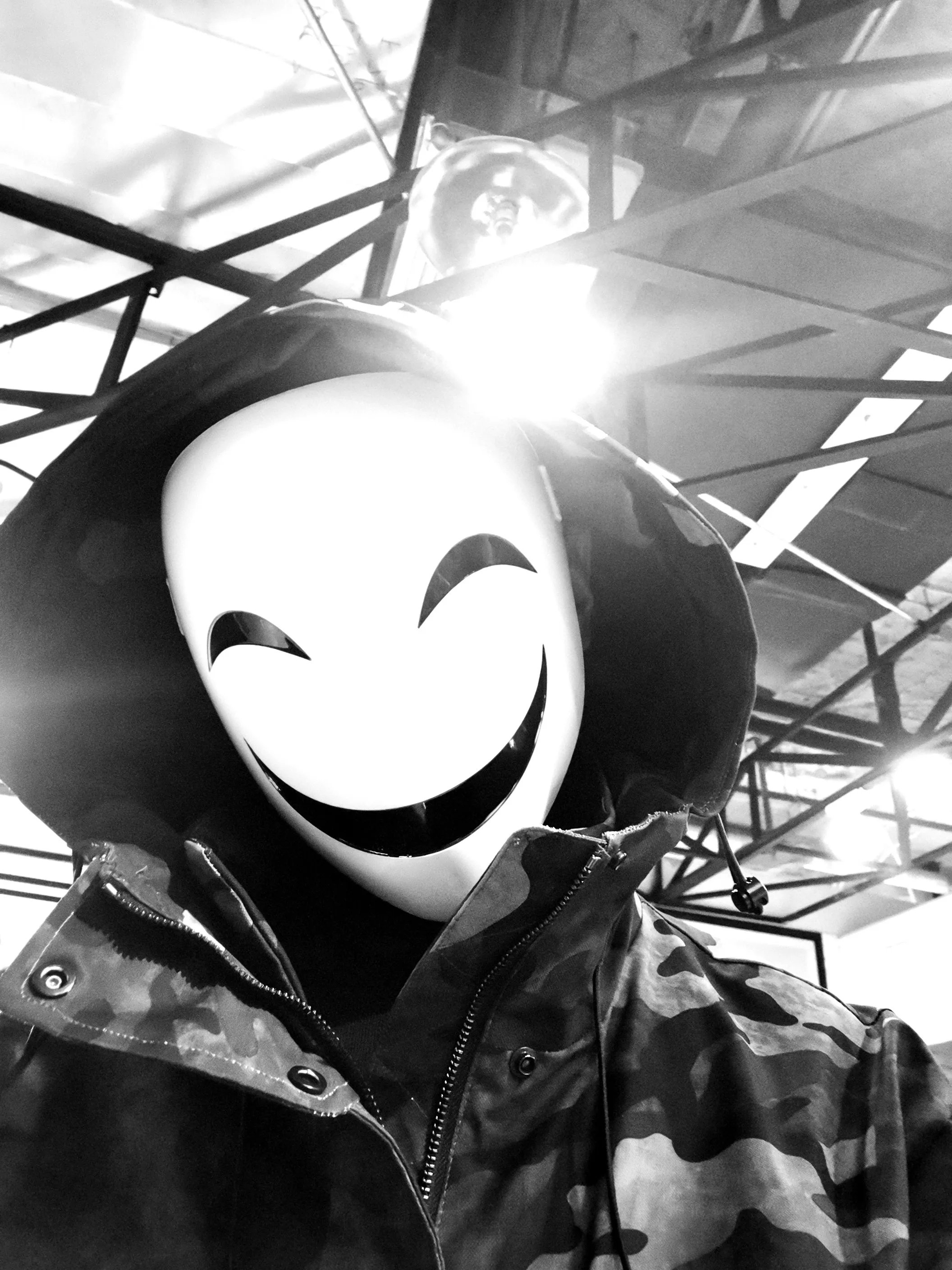 Взрослые Японские Аниме Черная пуля Hiruko белая видимая Регулируемая Маска шлем