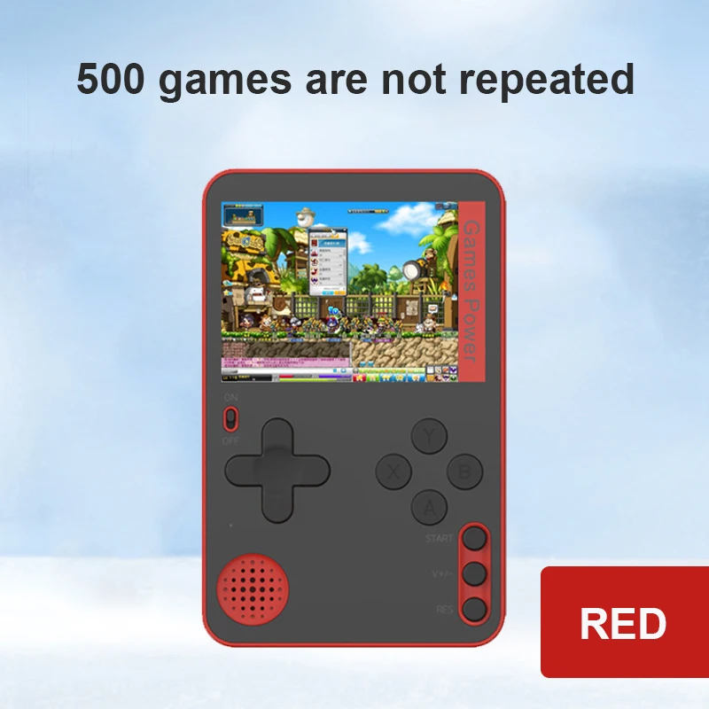 

Magnetic Handheld Game Console Ultra Thin 2.4 inches Portable Retro Mini Game Player Built-in 500 FC Games For Kids Gamer