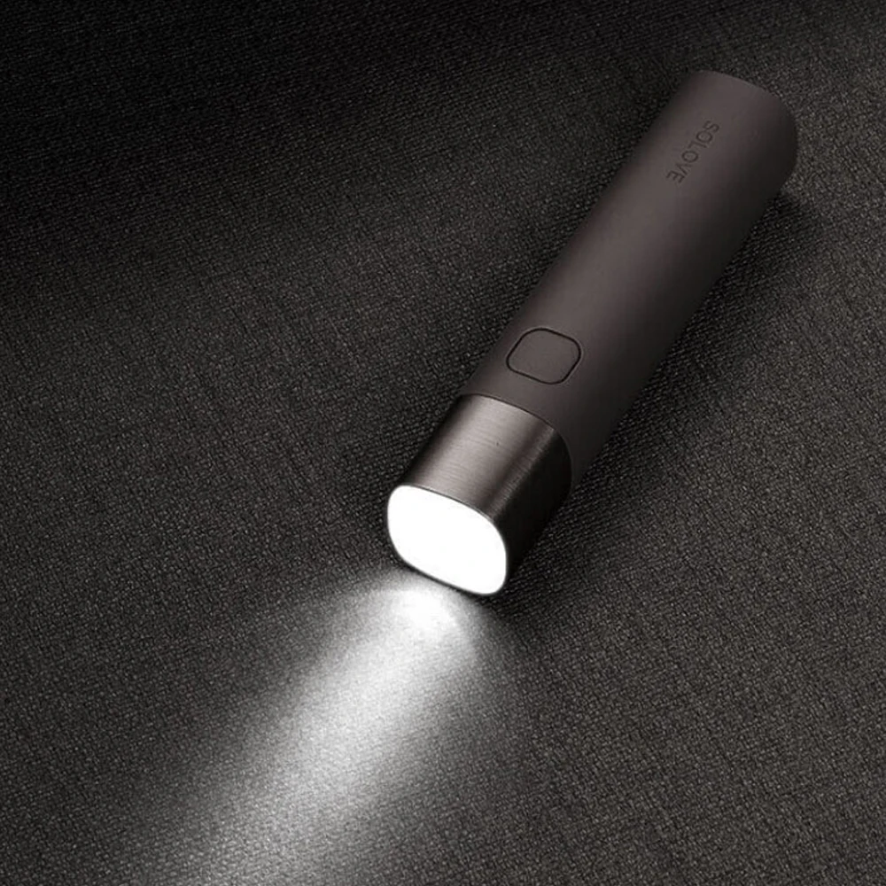 Solove X3 мини USB Перезаряжаемый яркий EDC фонарик 3000 мАч Внешний аккумулятор