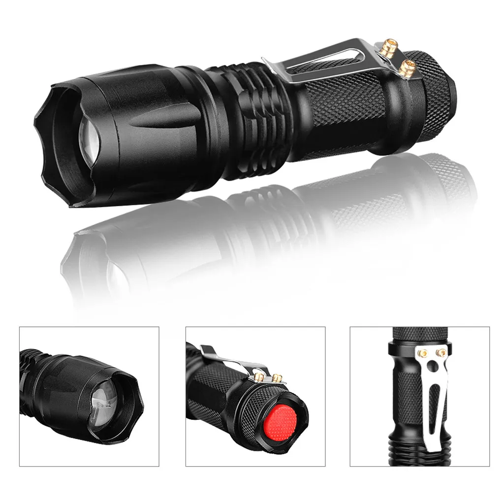 Качественный Мини Кемпинг Q5 3 режима масштабируемый светодиодный фонарик факел