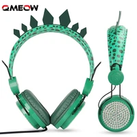 boy headphones jurassic dinosaur 3 5mm wired headphones with microphone suitable for learning games mobile phone headphones cute