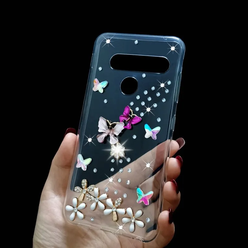 Роскошный Бриллиантовый 3D чехол для LG V20 K50 V30 Plus X Power 2 3 Stylo 4 K30 K20 2019 K40S K50S Q60