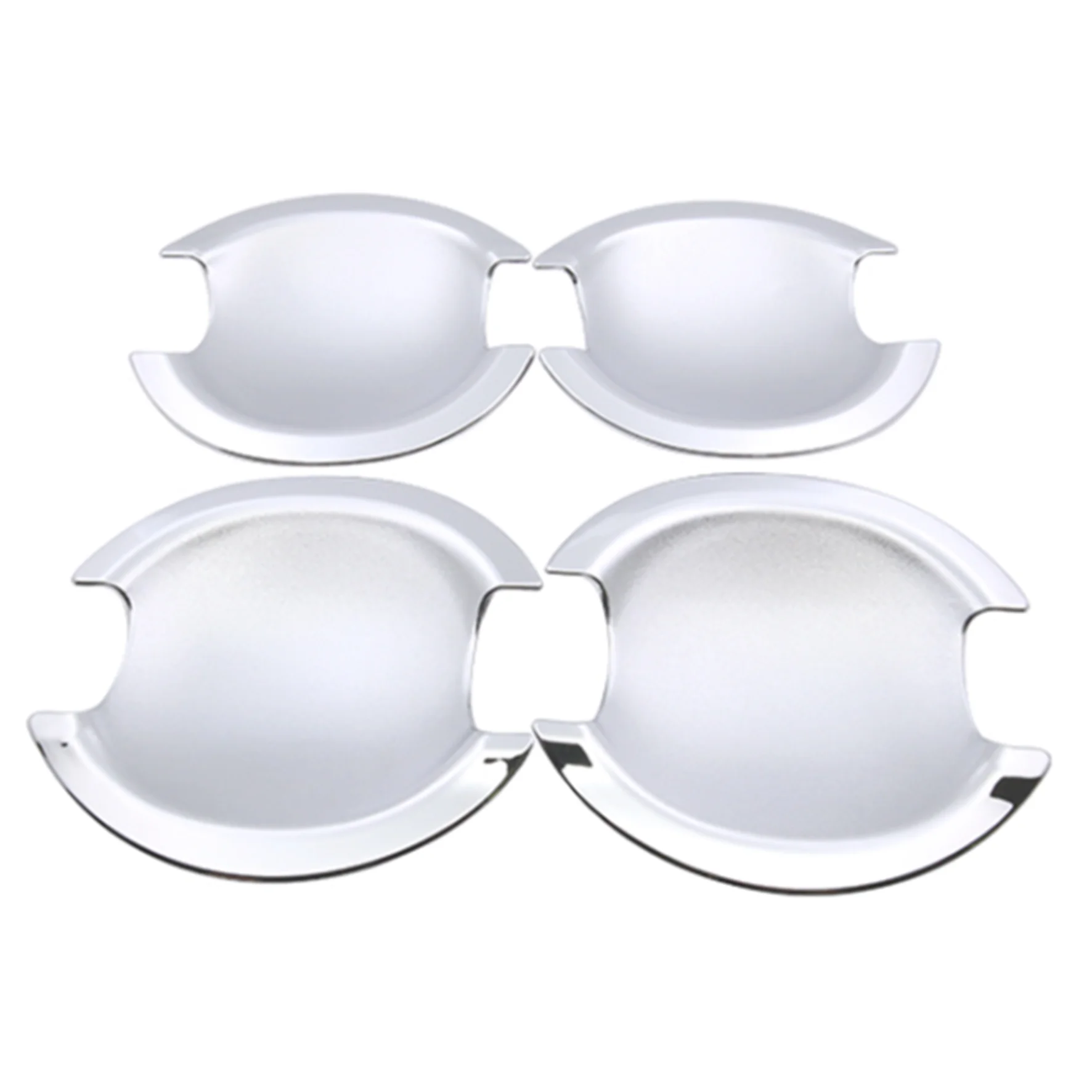 Chrome Door Handle Cover Trim Car Cap Stickers Accessories for Mitsubishi Lancer 10 2008 2009 2010 2011 2012 2013 2014 2015 2016 |