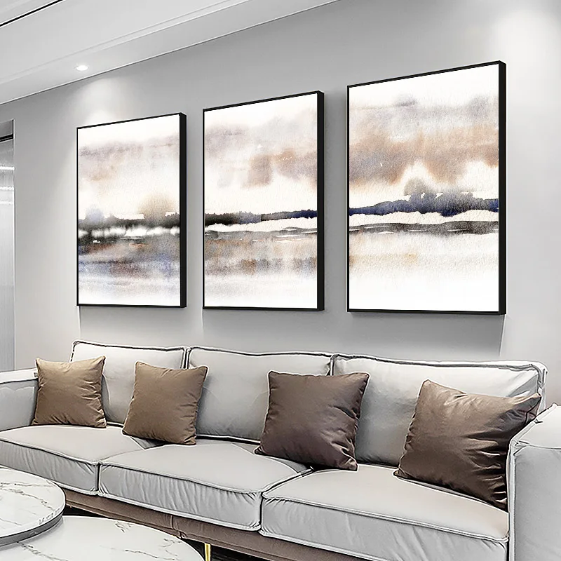 

Abstract Sunset Landscape Canvas Painting Bohemia Art Print Poster Nordic Contemporary Wall Pictures For Living Room Decor
