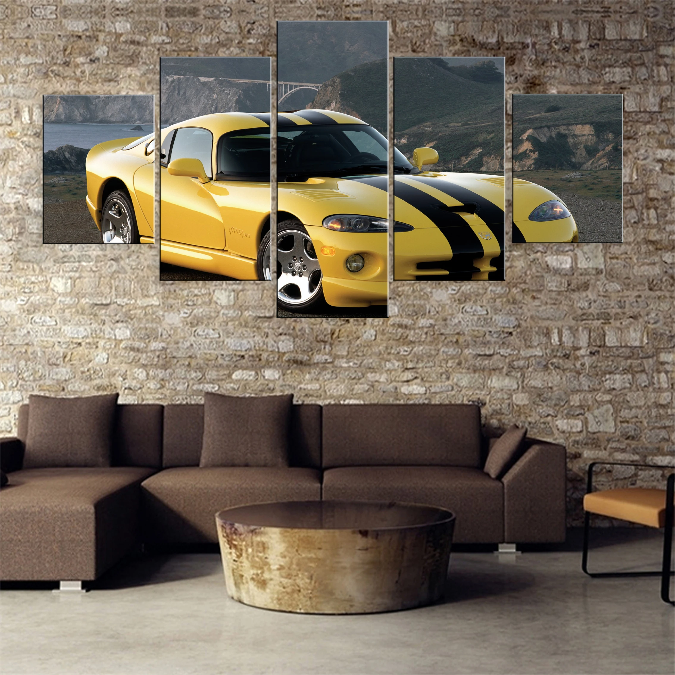 

Sports Car 5 Pieces Canvas Painting Poster Hd Framework Artwork Living Room Home Modern Wall Picture Modular