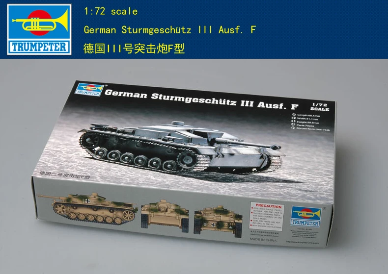 

Trumpeter 07259 1/72 Sturmgeschutz III Ausf.F Model Assault Gun Tank Armored Car TH07153-SMT6