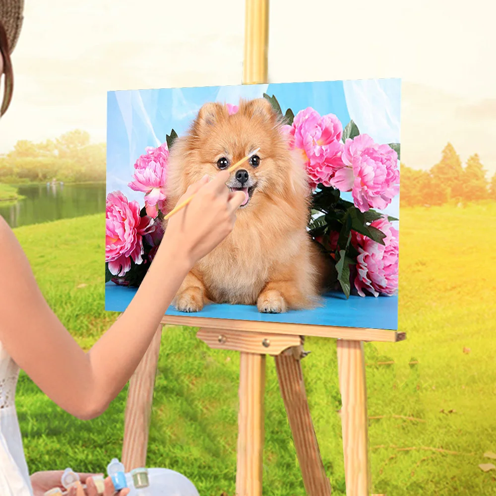 

Animal Dog Paint By Numbers Complete Kit Oil Paints 40*50 Picture By Numbers Photo Loft Picture Kids Handicraft Drawing