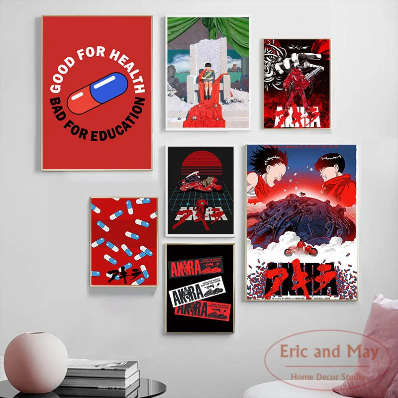 

Canvas Nordic HD Prints Akira Movie Home Decorative Paintings Modular Pictures Modern Animation Artwork Bedroom Wall Art Poster
