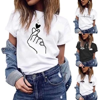 friends printing t shirt summer women short sleeve leisure top tee casual ladies female t shirts plus size woman clothing