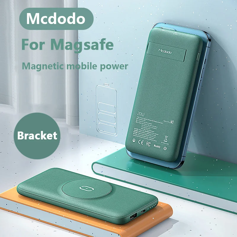 

10000mAh Magnetic Wireless Power Bank For Magsafe Charger Protable Magnet External Auxiliary Battery Magsafing Charger PowerBank