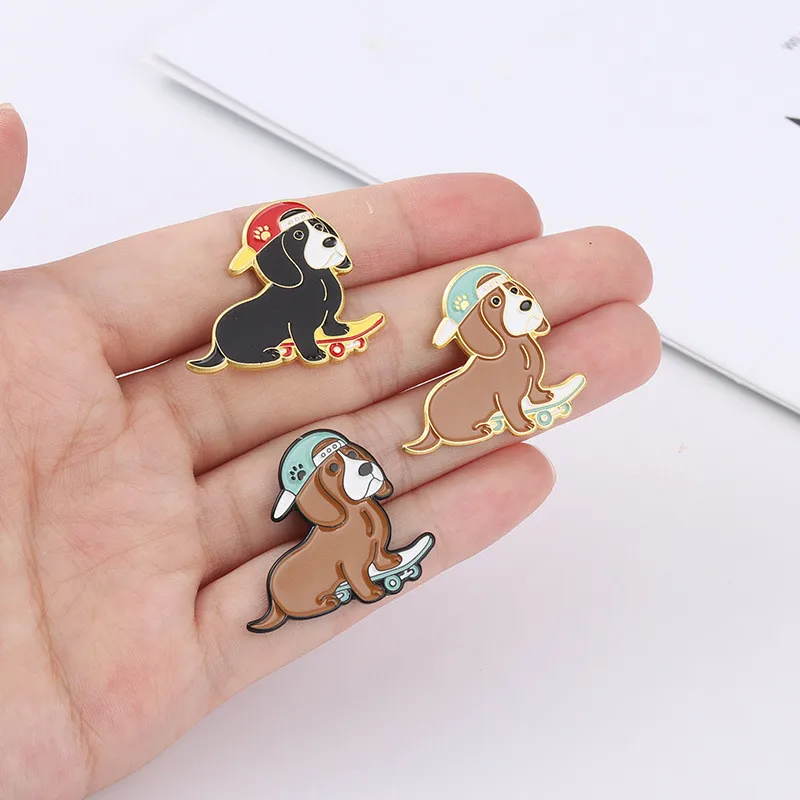 Cartoon Cute Hat Dog Banana Enamel Brooches Funny Animal Fruit Sweet Lapel Badges Pins Clothes Jewelry Gifts For Kid Women |