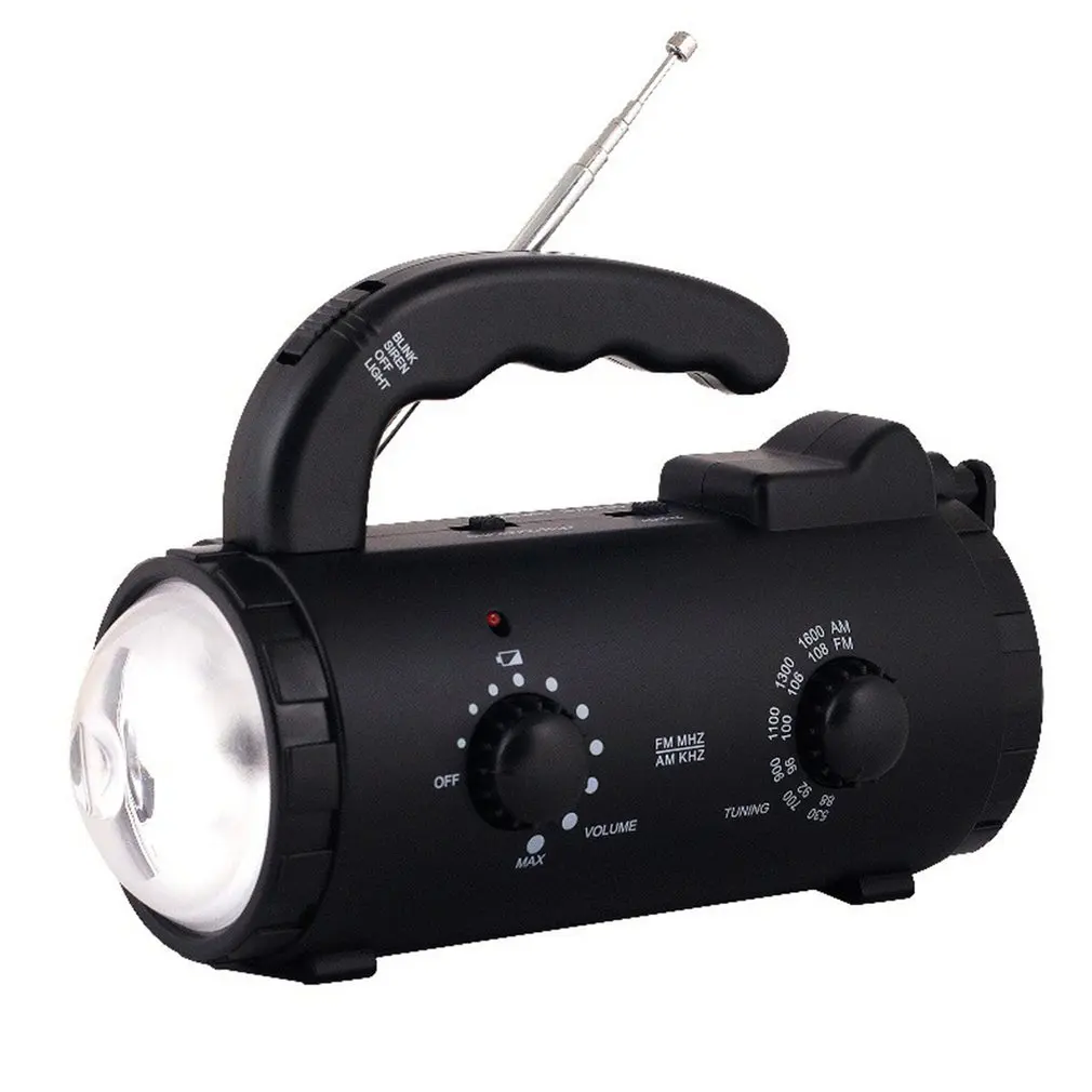 

2021 NEW Outdoor Multifunctional Solar Radio Portable FM/AM Radio Built-in Speaker Support LED Emergency Flashlight Table Lamp