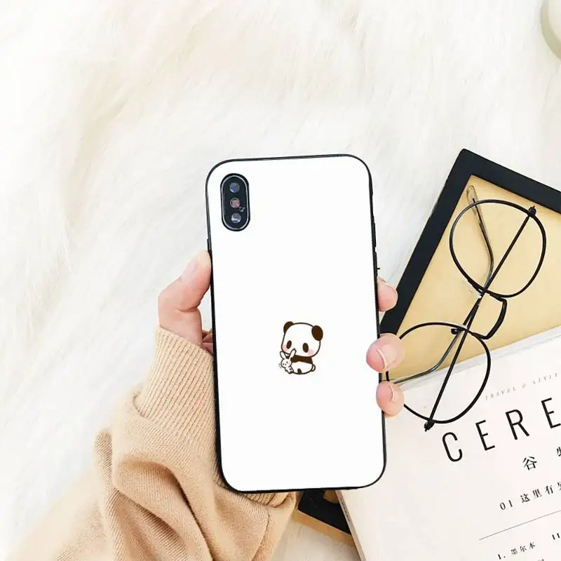 

YNDFCNB Panda Dab Phone Case For iPhone 11 8 7 6 6S Plus X XS MAX 5 5S se 2020 11 12pro max iphone xr case