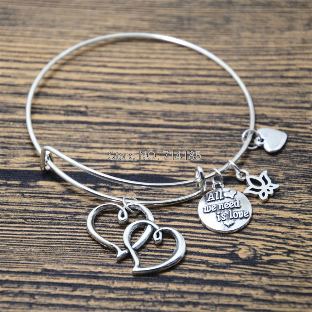 

12 шт. все, что нам нужно-это браслет серебряного цвета