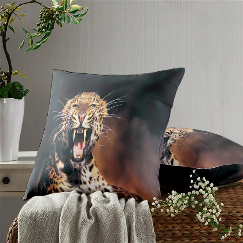 

Fierce Lion Pillow Cover Sofa Cushion Cover Fashion Printing Sofa Chair Pillow Cover Bed Pillow Cover Home Decoration