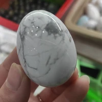1pcs 5cm natural white turquoise crystal egg mineral rock heal gemstone