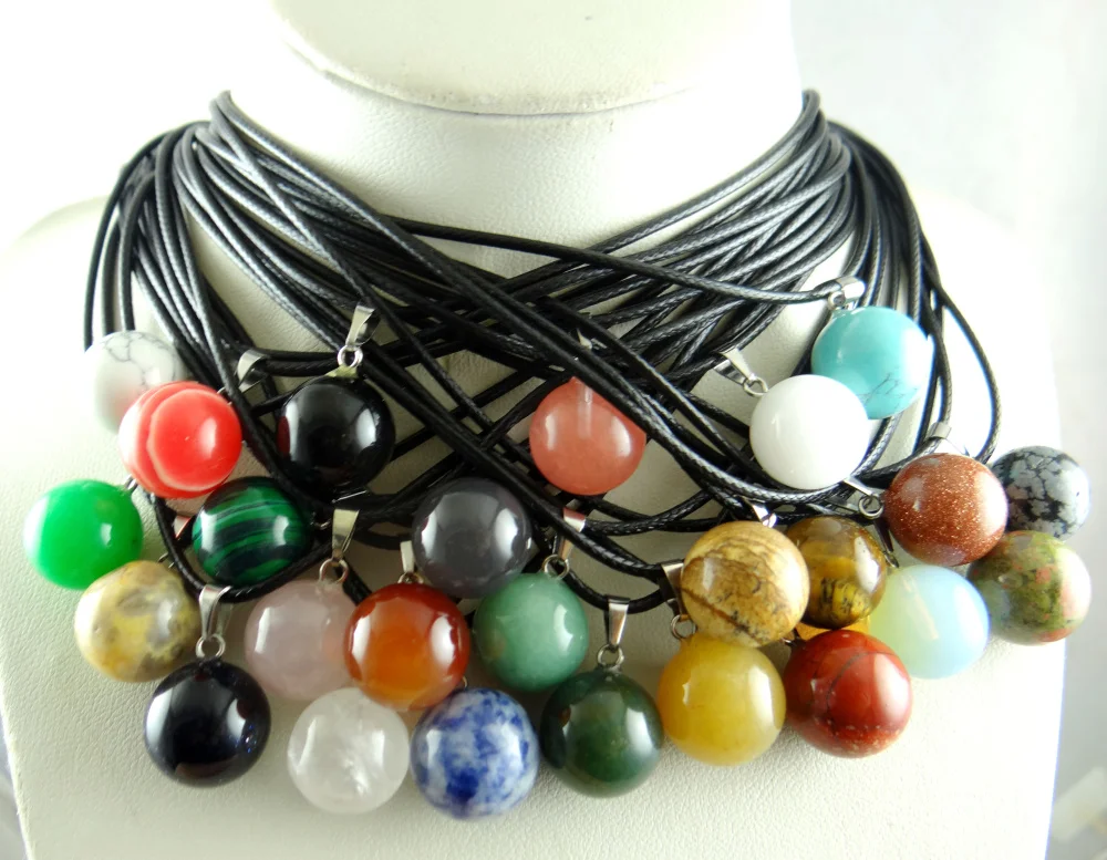 Из натурального камня бирюзы кварцевый кристалл опал тигровый глаз круглый