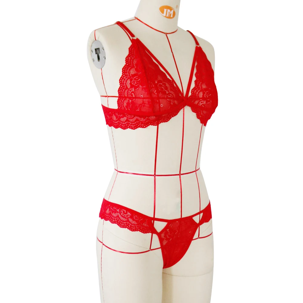 Новинка 2 шт. однотонное женское сексуальное нижнее белье рождественское Babydoll