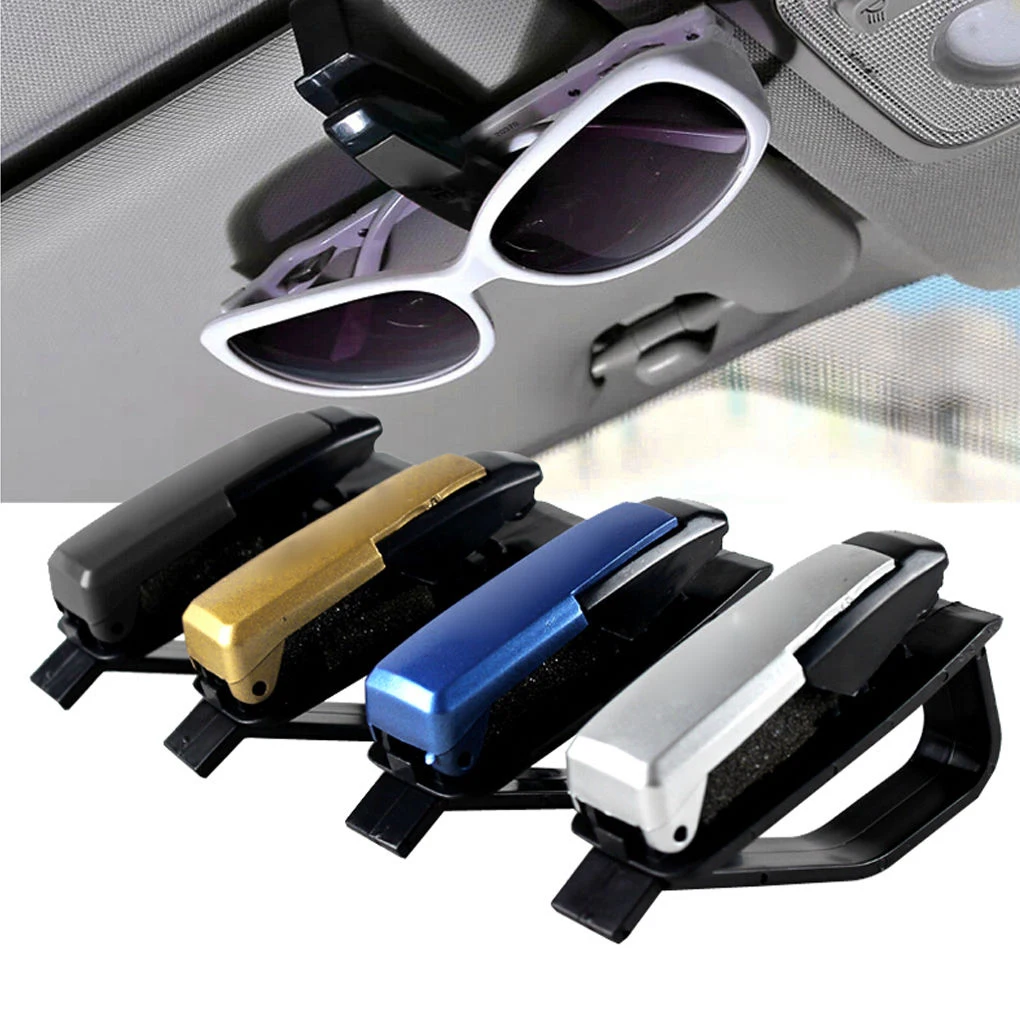 

Universal Car Glasses Clip Sun Visor Mount Portable Sunglasses Clip Holder Fastener Card Ticket Eyeglasses Accessories