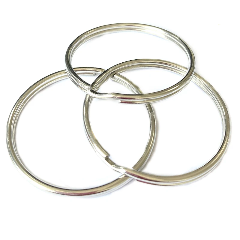 

Pareto Wholesale Hot Sale 50mm 304 Stainless Steel Split Key Rings Keyrings for Key Chain Keychain Accessories DIY SS2350 150pcs