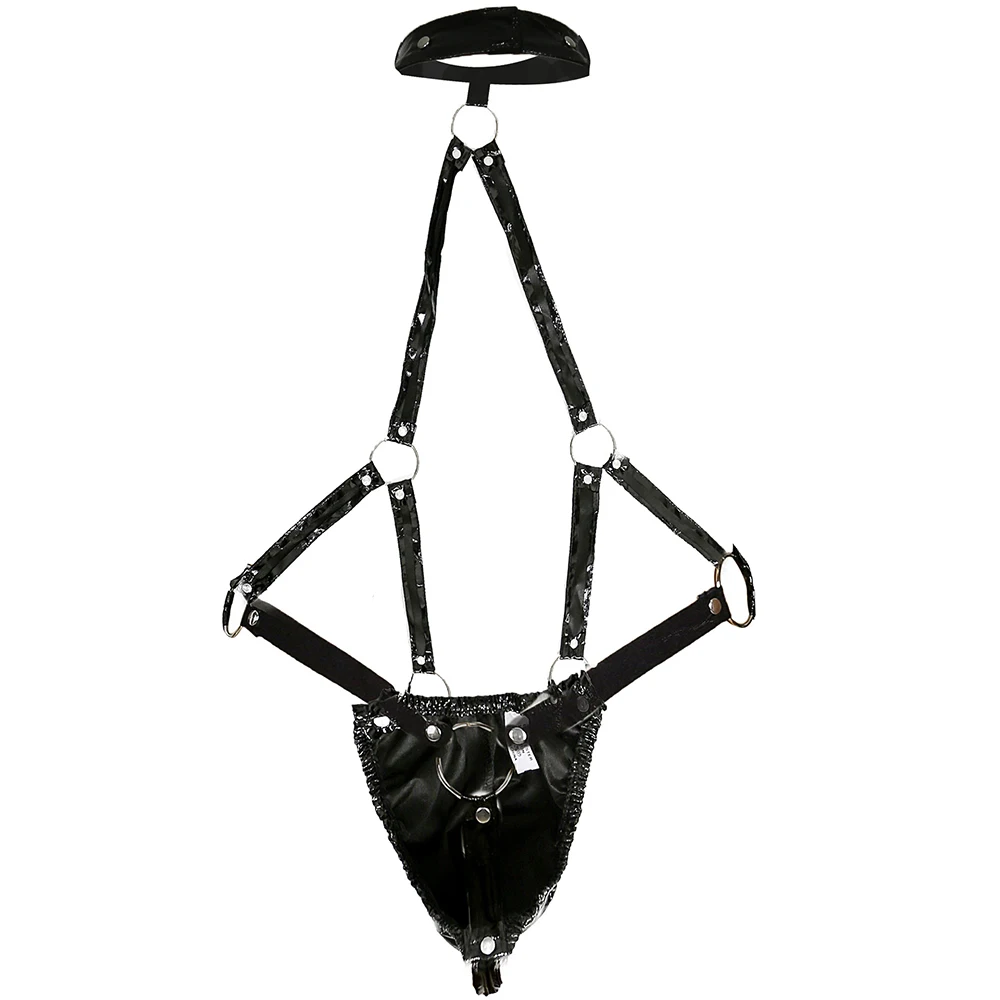 

Men's fun underwear with this clothing PVC leather tight clothing men's fun underwear wholesale