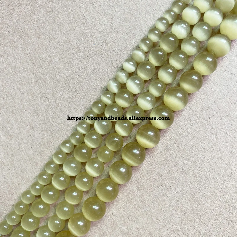 

Натуральный лунный камень, желтый кошачий глаз, 15 дюймов, круглые бусины россыпью 4, 6, 8, 10, 12 мм, выберите размер приблизительно