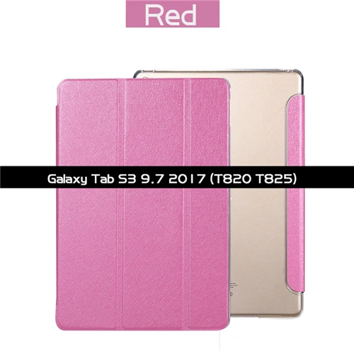 SM-T820 SM-T825 Умный чехол для samsung Galaxy Tab S3 9,7 SM-T820 T825, умный чехол с функцией автоматического пробуждения и сна, тонкий светильник, откидной Чехол-книжка, чехол-подставка - Цвет: SM-T820 SM-T825